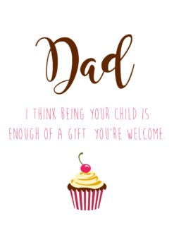 Being Your Child Gift Dad