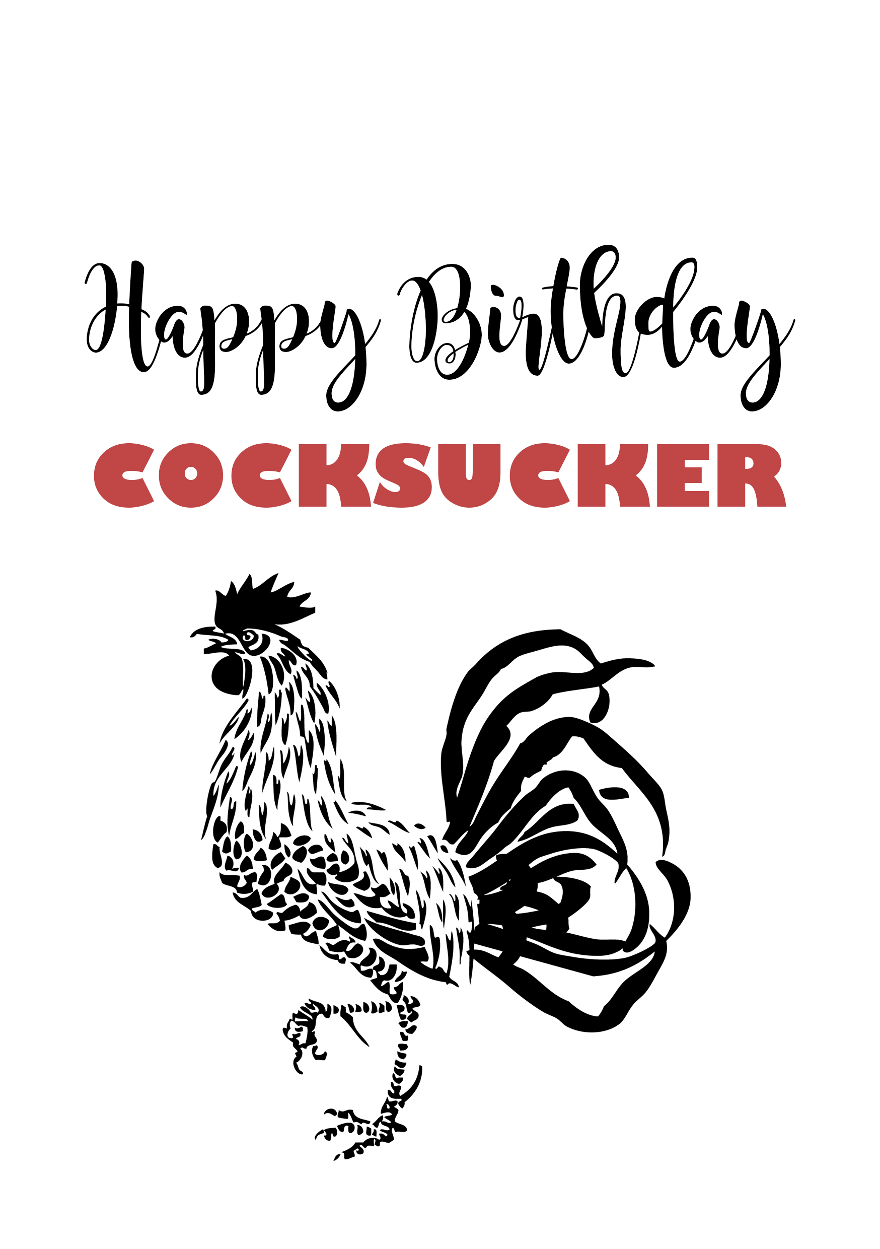 Happy Birthday Cock Sucker