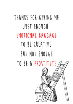 Emotional Baggage Not Prostitute