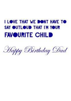 Fav Child Dad Bday