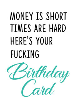 Money Short Bday Card