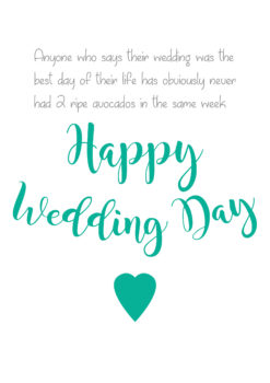 Avocado Wedding Day