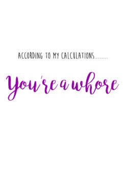 Calculation Whore